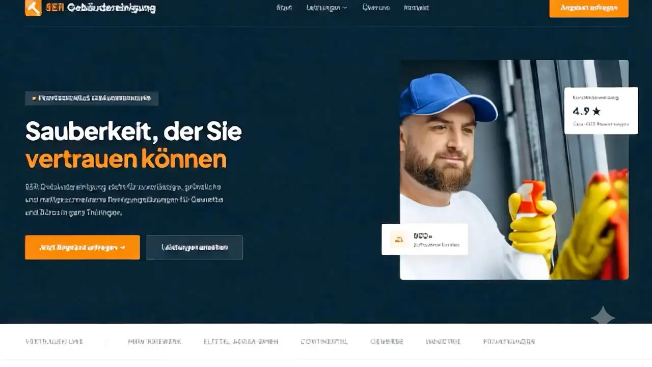 Webdesign, Webentwicklung & SEO für SEDR Gebäudereinigung – Referenz der Ambitive Digitalagentur